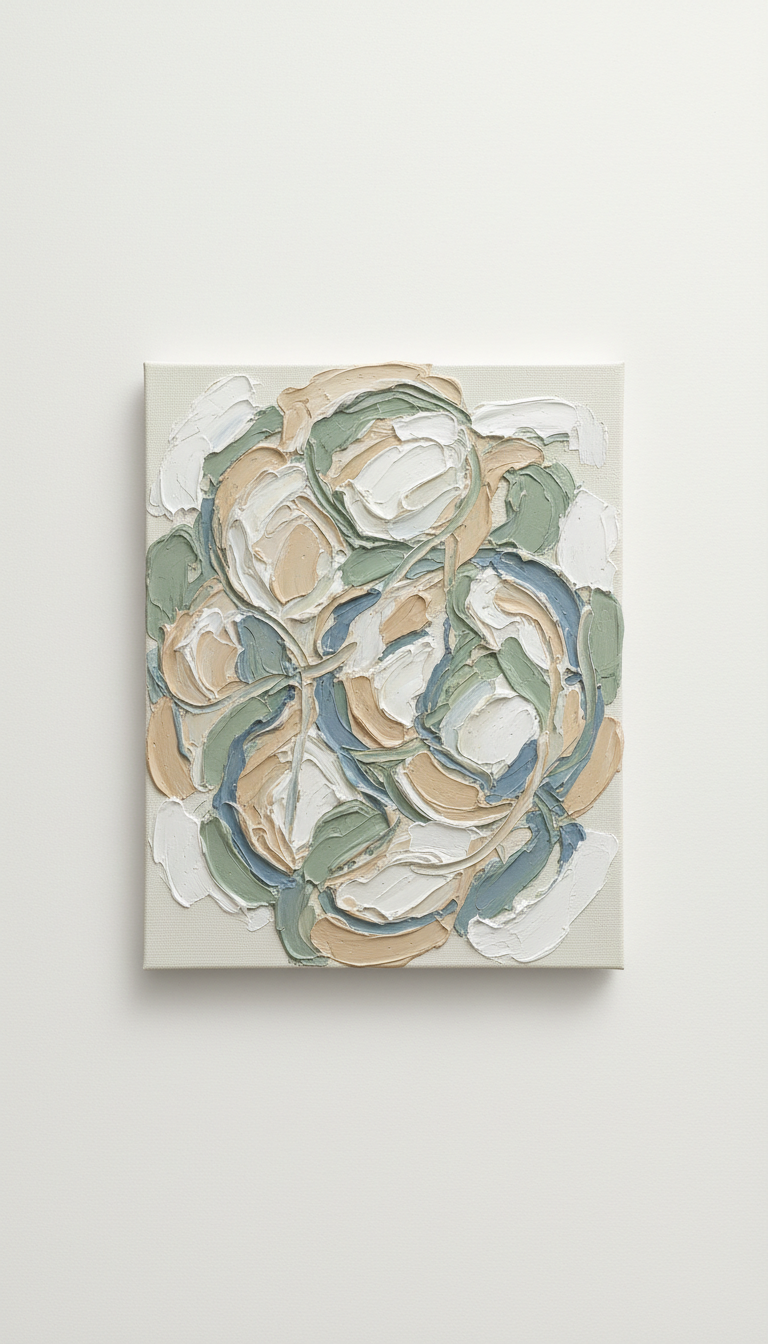Textured Abstract Acrylic Artwork